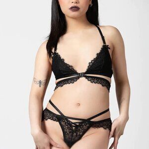 Killstar - Phantom Lace Black - Bra NEW WITH TAGS SIZE 3XL